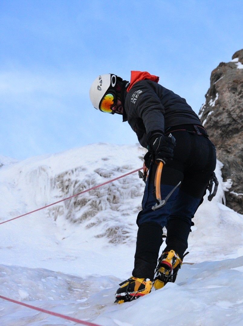 Ice climbing