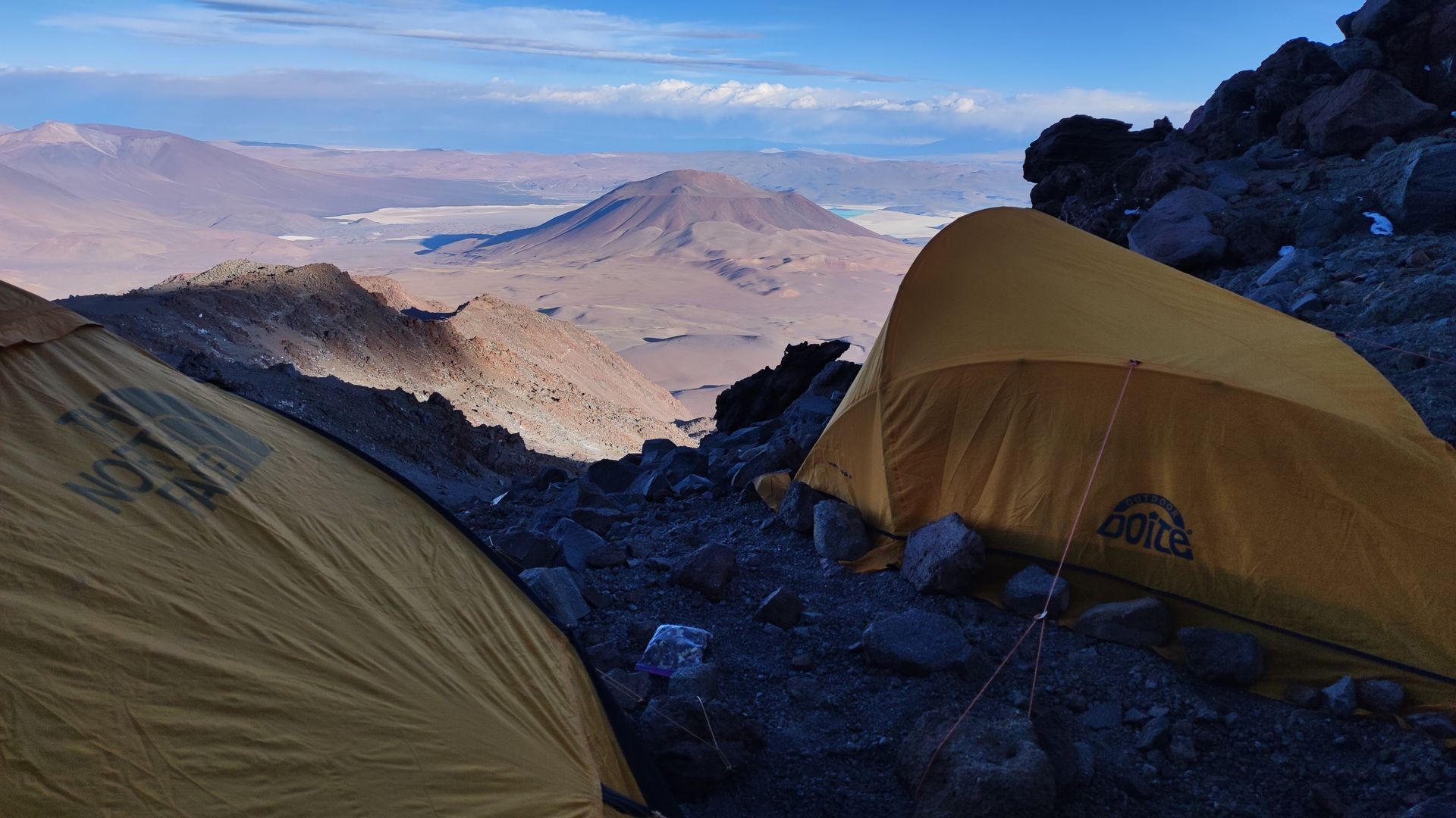 a view of llullaillaco mountain vulcano