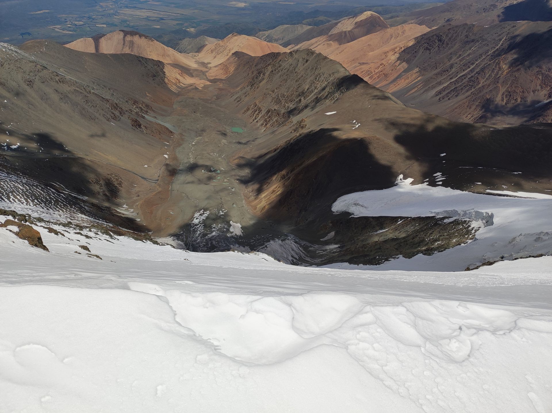 a view of cerro el plata in cordillera de los andes